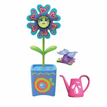 Интерактивная игрушка - Волшебный цветок с заколкой для волос и волшебным жучком 